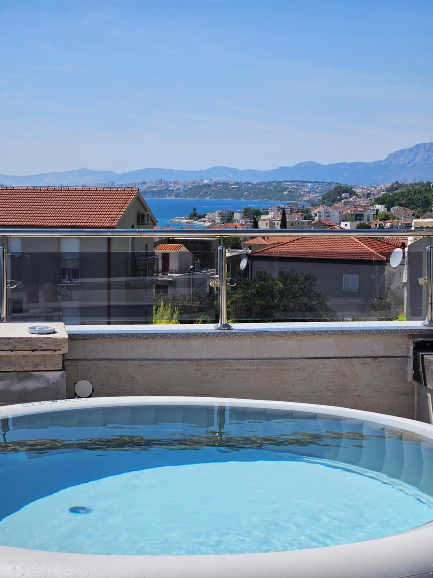 Modern Villa With Jacuzzi, Beautiful Sea View, Near Split! Villa 36A Podstrana Luaran gambar